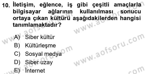 İnternet Yayıncılığı Dersi 2016 - 2017 Yılı (Final) Dönem Sonu Sınav Soruları 10. Soru
