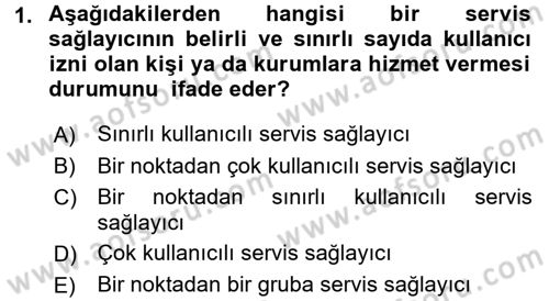İnternet Yayıncılığı Dersi Ara Sınavı Deneme Sınav Soruları 1. Soru