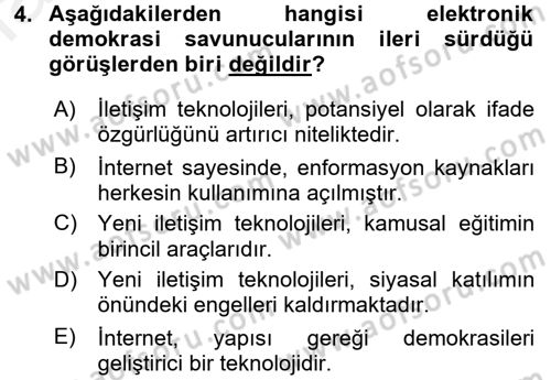 İnternet Yayıncılığı Dersi 2017 - 2018 Yılı (Final) Dönem Sonu Sınav Soruları 4. Soru