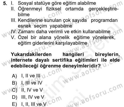 İnternet Yayıncılığı Dersi 2017 - 2018 Yılı (Final) Dönem Sonu Sınav Soruları 5. Soru