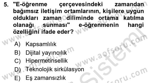 İnternet Yayıncılığı Dersi 2019 - 2020 Yılı (Final) Dönem Sonu Sınav Soruları 5. Soru