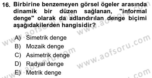 İnternet Yayıncılığı Dersi 2020 - 2021 Yılı Yaz Okulu Sınavı 16. Soru