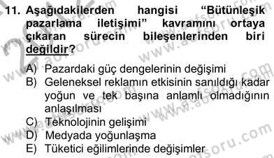 Medya Ekonomisi ve İşletmeciliği Dersi 2012 - 2013 Yılı (Vize) Ara Sınav Soruları 11. Soru