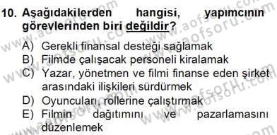 Medya Ekonomisi ve İşletmeciliği Dersi 2012 - 2013 Yılı (Final) Dönem Sonu Sınav Soruları 10. Soru