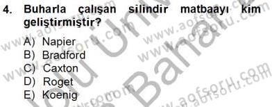 Medya Ekonomisi ve İşletmeciliği Dersi 2012 - 2013 Yılı (Final) Dönem Sonu Sınav Soruları 4. Soru