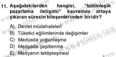 Medya Ekonomisi ve İşletmeciliği Dersi 2013 - 2014 Yılı (Vize) Ara Sınav Soruları 11. Soru