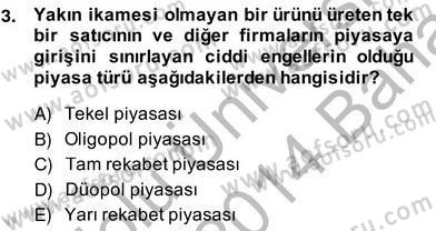 Medya Ekonomisi ve İşletmeciliği Dersi 2013 - 2014 Yılı (Vize) Ara Sınav Soruları 3. Soru
