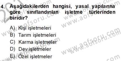 Medya Ekonomisi ve İşletmeciliği Dersi 2013 - 2014 Yılı (Final) Dönem Sonu Sınav Soruları 4. Soru