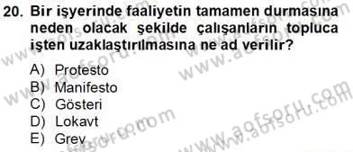Medya Ekonomisi ve İşletmeciliği Dersi 2013 - 2014 Yılı Tek Ders Sınav Soruları 20. Soru