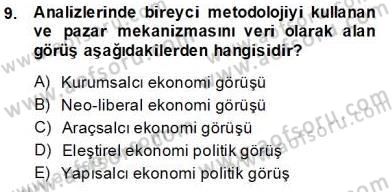 Medya Ekonomisi ve İşletmeciliği Dersi 2013 - 2014 Yılı Tek Ders Sınav Soruları 9. Soru