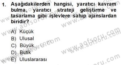 Medya Ekonomisi ve İşletmeciliği Dersi 2014 - 2015 Yılı (Vize) Ara Sınav Soruları 1. Soru