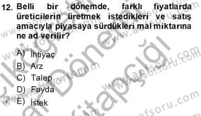 Medya Ekonomisi ve İşletmeciliği Dersi 2014 - 2015 Yılı (Vize) Ara Sınav Soruları 12. Soru