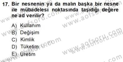 Medya Ekonomisi ve İşletmeciliği Dersi 2014 - 2015 Yılı (Vize) Ara Sınav Soruları 17. Soru