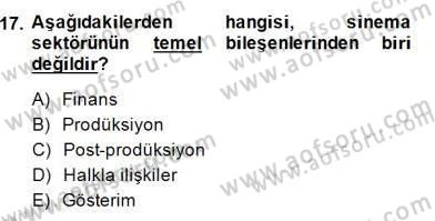 Medya Ekonomisi ve İşletmeciliği Dersi 2014 - 2015 Yılı (Final) Dönem Sonu Sınav Soruları 17. Soru