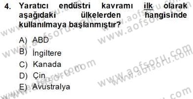 Medya Ekonomisi ve İşletmeciliği Dersi 2014 - 2015 Yılı (Final) Dönem Sonu Sınav Soruları 4. Soru