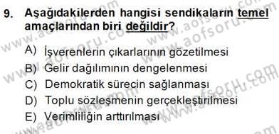 Medya Ekonomisi ve İşletmeciliği Dersi 2014 - 2015 Yılı (Final) Dönem Sonu Sınav Soruları 9. Soru