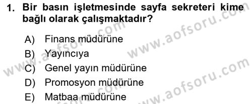 Medya Ekonomisi ve İşletmeciliği Dersi 2015 - 2016 Yılı (Vize) Ara Sınav Soruları 1. Soru