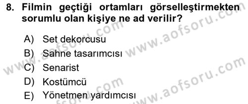 Medya Ekonomisi ve İşletmeciliği Dersi 2016 - 2017 Yılı 3 Ders Sınav Soruları 8. Soru