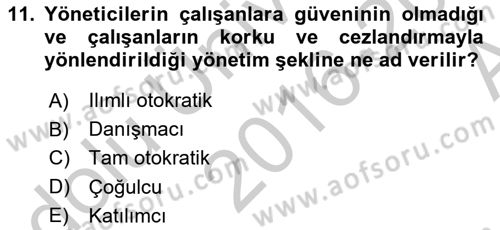 Medya Ekonomisi ve İşletmeciliği Dersi 2016 - 2017 Yılı (Vize) Ara Sınav Soruları 11. Soru
