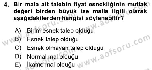 Medya Ekonomisi ve İşletmeciliği Dersi 2016 - 2017 Yılı (Vize) Ara Sınav Soruları 4. Soru