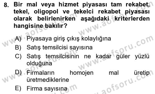 Medya Ekonomisi ve İşletmeciliği Dersi 2016 - 2017 Yılı (Vize) Ara Sınav Soruları 8. Soru