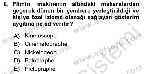 Medya Ekonomisi ve İşletmeciliği Dersi 2016 - 2017 Yılı (Final) Dönem Sonu Sınav Soruları 5. Soru