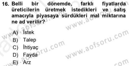 Medya Ekonomisi ve İşletmeciliği Dersi 2017 - 2018 Yılı 3 Ders Sınav Soruları 16. Soru