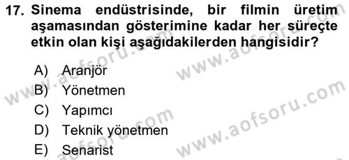 Medya Ekonomisi ve İşletmeciliği Dersi 2017 - 2018 Yılı 3 Ders Sınav Soruları 17. Soru
