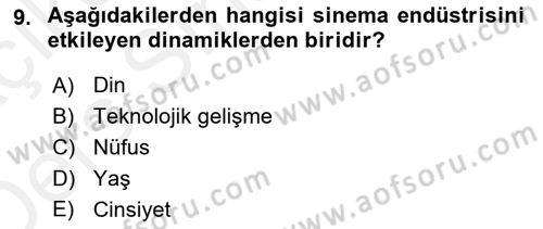 Medya Ekonomisi ve İşletmeciliği Dersi 2017 - 2018 Yılı 3 Ders Sınav Soruları 9. Soru