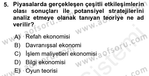 Medya Ekonomisi ve İşletmeciliği Dersi 2017 - 2018 Yılı (Vize) Ara Sınav Soruları 5. Soru