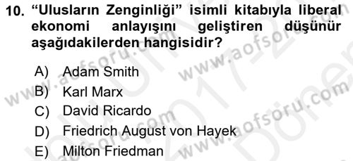 Medya Ekonomisi ve İşletmeciliği Dersi 2017 - 2018 Yılı (Final) Dönem Sonu Sınav Soruları 10. Soru