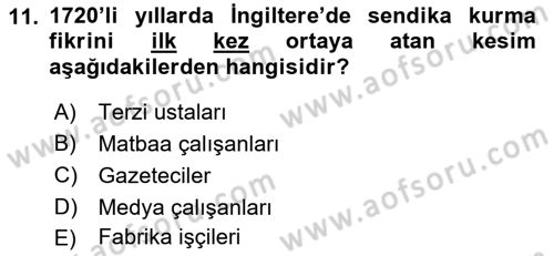 Medya Ekonomisi ve İşletmeciliği Dersi 2018 - 2019 Yılı 3 Ders Sınav Soruları 11. Soru