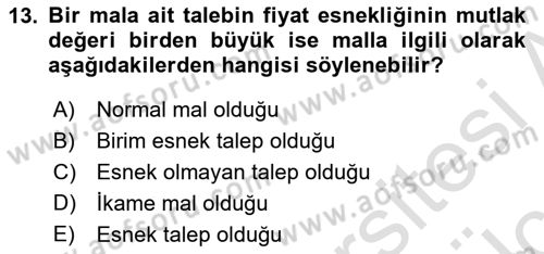 Medya Ekonomisi ve İşletmeciliği Dersi 2018 - 2019 Yılı 3 Ders Sınav Soruları 13. Soru