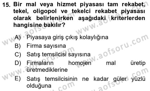 Medya Ekonomisi ve İşletmeciliği Dersi 2018 - 2019 Yılı 3 Ders Sınav Soruları 15. Soru