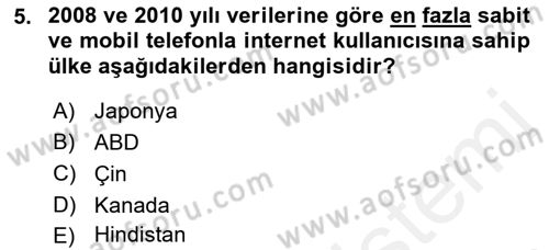 Medya Ekonomisi ve İşletmeciliği Dersi 2018 - 2019 Yılı (Vize) Ara Sınavı 5. Soru