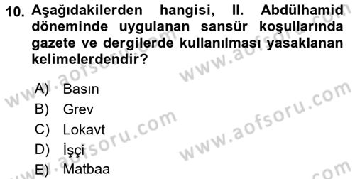 Medya Ekonomisi ve İşletmeciliği Dersi 2018 - 2019 Yılı (Final) Dönem Sonu Sınav Soruları 10. Soru