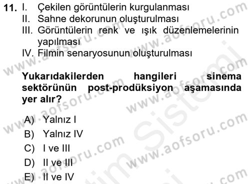Medya Ekonomisi ve İşletmeciliği Dersi 2018 - 2019 Yılı (Final) Dönem Sonu Sınav Soruları 11. Soru