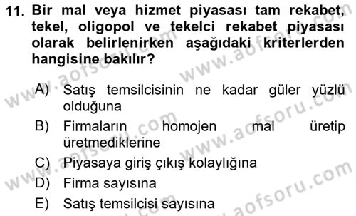 Medya Ekonomisi ve İşletmeciliği Dersi 2018 - 2019 Yılı Yaz Okulu Sınav Soruları 11. Soru