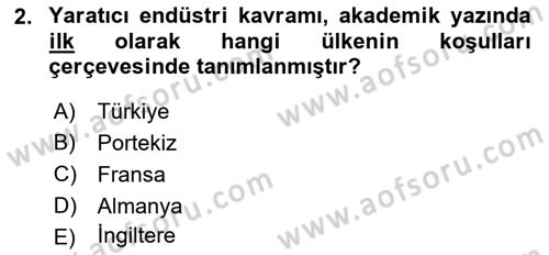 Medya Ekonomisi ve İşletmeciliği Dersi 2018 - 2019 Yılı Yaz Okulu Sınav Soruları 2. Soru