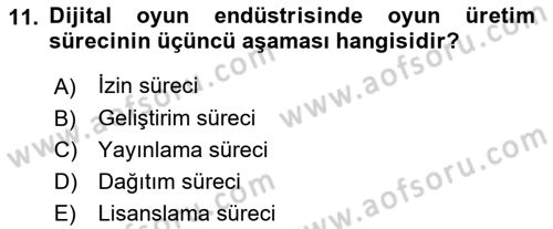 Medya Ekonomisi ve İşletmeciliği Dersi 2020 - 2021 Yılı Yaz Okulu Sınav Soruları 11. Soru