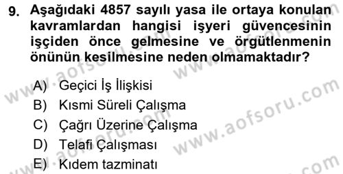 Medya Ekonomisi ve İşletmeciliği Dersi 2020 - 2021 Yılı Yaz Okulu Sınav Soruları 9. Soru