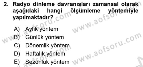 Medya Ekonomisi ve İşletmeciliği Dersi 2021 - 2022 Yılı (Vize) Ara Sınav Soruları 2. Soru