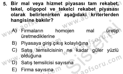 Medya Ekonomisi ve İşletmeciliği Dersi 2021 - 2022 Yılı (Vize) Ara Sınav Soruları 5. Soru