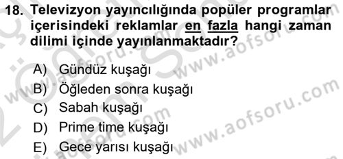Medya Ekonomisi ve İşletmeciliği Dersi 2021 - 2022 Yılı (Final) Dönem Sonu Sınav Soruları 18. Soru