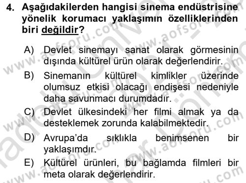 Medya Ekonomisi ve İşletmeciliği Dersi 2021 - 2022 Yılı (Final) Dönem Sonu Sınav Soruları 4. Soru