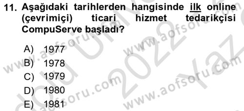 Medya Ekonomisi ve İşletmeciliği Dersi 2022 - 2023 Yılı Yaz Okulu Sınav Soruları 11. Soru