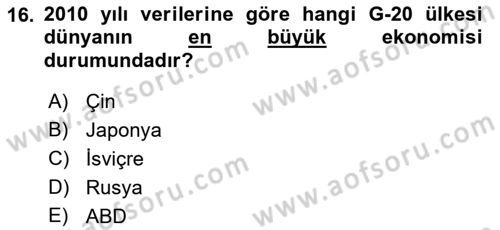 Medya Ekonomisi ve İşletmeciliği Dersi 2022 - 2023 Yılı Yaz Okulu Sınav Soruları 16. Soru