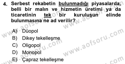 Medya Ekonomisi ve İşletmeciliği Dersi 2022 - 2023 Yılı Yaz Okulu Sınav Soruları 4. Soru
