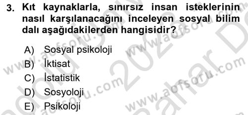 Medya Ekonomisi ve İşletmeciliği Dersi 2023 - 2024 Yılı (Vize) Ara Sınav Soruları 3. Soru