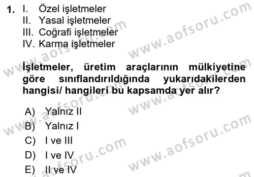 Medya Ekonomisi ve İşletmeciliği Dersi 2023 - 2024 Yılı (Final) Dönem Sonu Sınav Soruları 1. Soru